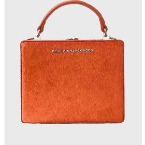 Brandon Blackwood Mini Trunk Burnt Orange Ponyhair